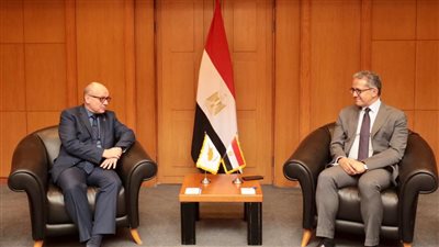 العناني يبحث تعظيم فرص سباحة البواخر مع سفير قبرص بالقاهرة