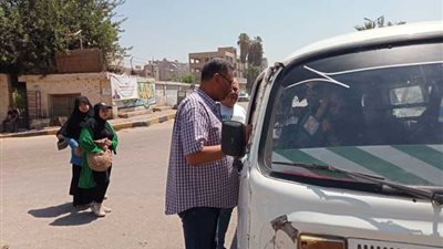 ضبط 39 سيارة سرفيس غير ملتزمة بأجرة الركوب المحددة بأطفيح والصف