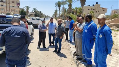 نائب محافظ شمال سيناء يتفقد المرحلة الثانية من محور الساحل 