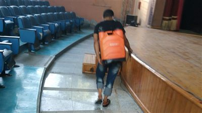 بيت المسرح يعقم المسارح المستضيفة لعروض المهرجان القومي| صور 