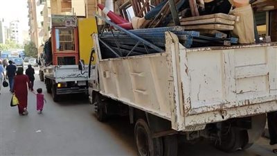 رفع 400 حالة إشغال بالطالبية وكلبشة السيارات المخالفة | صور