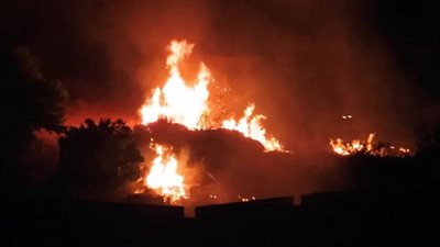 النيابة تعاين حريق داخل مطعم بالمهندسين