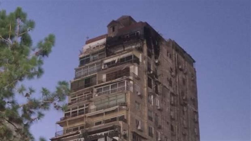 حريق شقة بالدقى 