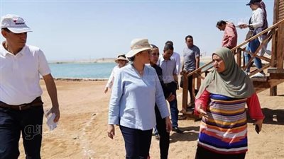 وزيرة البيئة فى زيارة تفقدية لبحيرات الأكسدة بشرم الشيخ | صور 