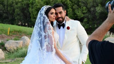 الصور الأولى لزفاف ابنة شقيق عادل إمام