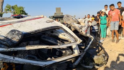  تفاصيل مصرع 6 أشخاص في انقلاب أتوبيس وسيارة بالإسكندرية | فيديو وصور 