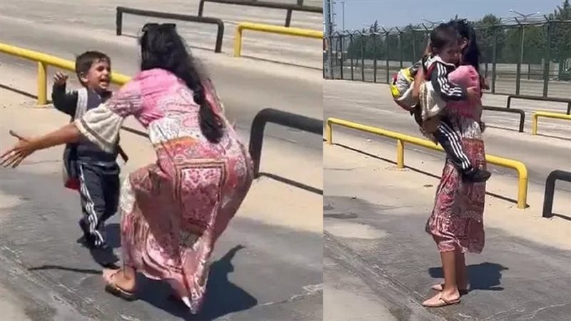 لحظة لقاء مذيعة أردنية