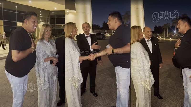 الفنانة يسرا وحمو