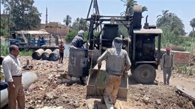 بدء أعمال إنشاء كوبري بني منين الكُنيسة أعلى البحر اليوسفي في بني سويف