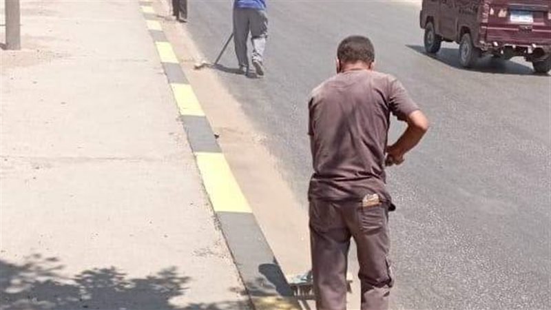 حملة نظافة بطريق
