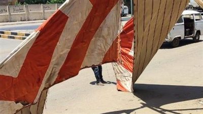 حملات نظافة مكبرة بالهرم  وإزالة أعمال بناء مخالف| صور