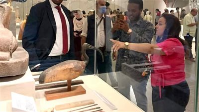 نجل الرئيس الصومالي يزور المتحف القومي للحضارة| صور