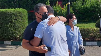 تشييع جثمان والد شريف عامر من مسجد الشرطة بالشيخ زايد | فيديو 