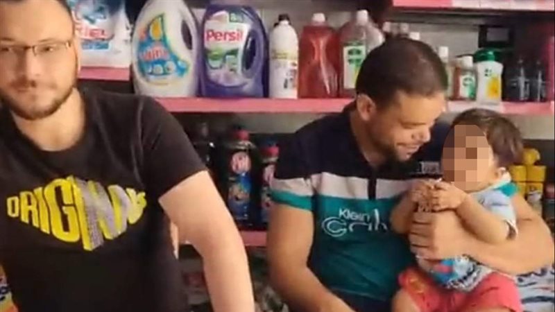 العثور على طفل بعقار
