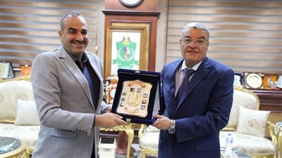 تكريم سكرتير عام محافظة المنيا لانتهاء فترة عمله ونقله لكفر الشيخ