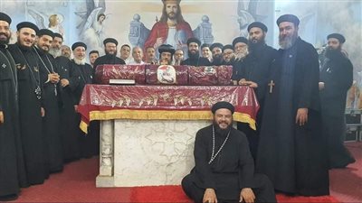 تطييب رفات الشهيد الأمير تادرس الشطبي بمنفلوط