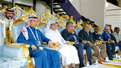 أحمد مجاهد يحضر مباراة شباب مصر والصومال في كأس العرب