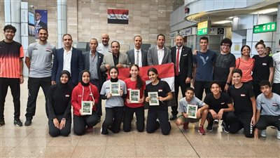 وزارة الرياضة تستقبل بعثة منتخب تنس الطاولة بعد تصدره للبطولة الأفريقية للناشئين