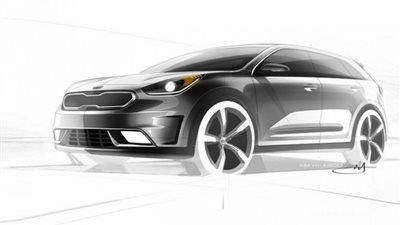 بالصور.. «كيا» تنشر صورا تشويقية لسيارتها «Niro» الجديدة