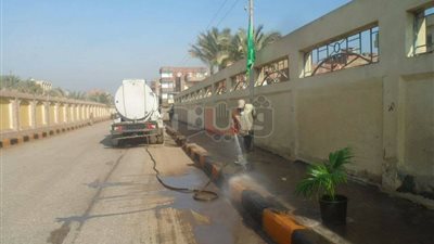 رفع كفاءة النظافة والتجميل بطريق سقارة السياحي (صور)