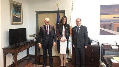 وزير خارجية قبرص يشكر مكرم على «أسبوع الجاليات» ويقترح مشاركة الشباب