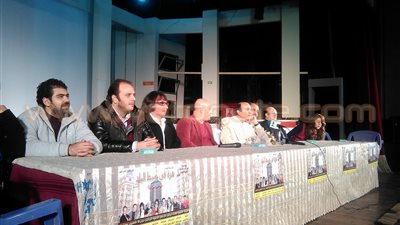 بدء المؤتمر الصحفي لمسرحية «هزة في وسط البلد»