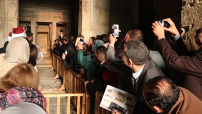 الفيوم تحتفل بتعامد الشمس على قصر قارون بحضور شخصيات عامة (صور)