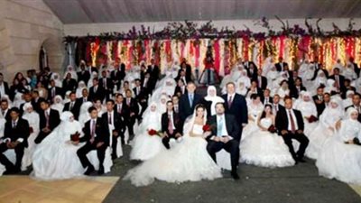 تنظيم حفل زفاف جماعي لـ34 عريسا في مطروح.. الأحد