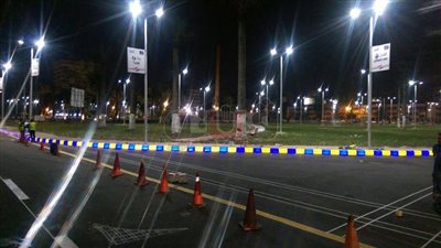 ميدان الشهداء يتزين لاحتفالات بورسعيد بعيدها القومي (صور)