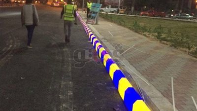 تجمل ميدان شهداء في بورسعيد ببلدورات مضيئة استعدادا لافتتاحه (صور)