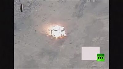 بالفيديو.. الطيران العراقى يدمر آليات «داعش» في الأنبار