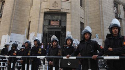 انتشار أمني بمحيط دار القضاء العالى و