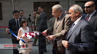 بالصور.. محلب وأبوحديد يفتتحان منشآت زراعية جديدة