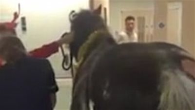 مستشفى يرتب أغرب زيارة لمريضة في الكريسماس (فيديو وصور)