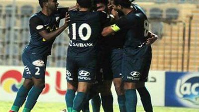 إنبي يتقدم بثنائية نظيفة أمام المصري بالشوط الأول