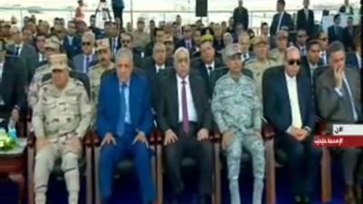 بالأسماء.. كبار المسئولين الحاضرون حفل انتهاء الحفر بأنفاق القناة