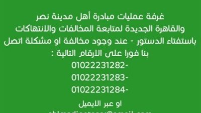 أهالي مدينة نصر يراقبون لجان استفتاء المحافظات