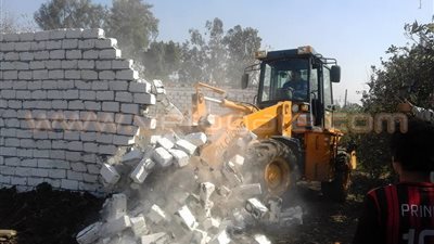 بالصور.. إزالة 129 حالة تعد على أملاك الري والأوقاف بالقليوبية