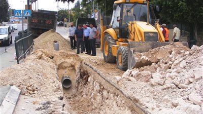 تنفيذ خط مياه 