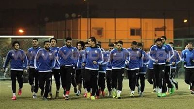 «المصري» يؤدي مرانه الأساسي استعدادًا للزمالك