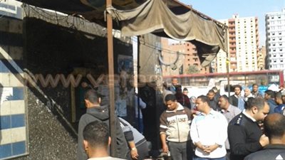 رفع إشغالات ميدان المنيب بقيادة نائب محافظ الجيزة