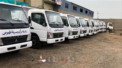 6 سيارات نقل جديدة لدعم منظومة النظافة في القليوبية