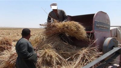 وفاة مزارع إثر سقوطه داخل آلة درس قمح في الفيوم