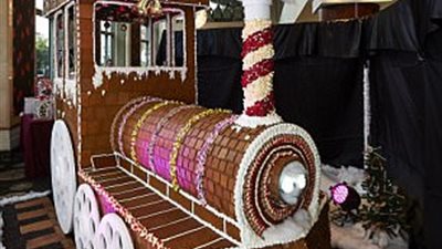 امرأة تصنع أكبر قطار من الكعك في سيدني (صور)