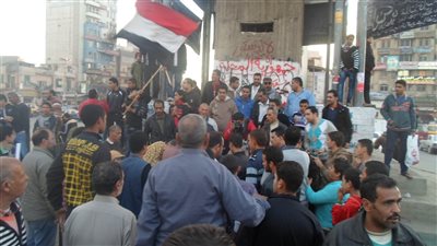 بالصور .. المئات بالغربية يتظاهرون ضد الدستور