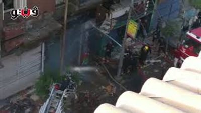 إخلاء 35 شخصا من العقارات المجاورة لحريق ضخم في الشرقية (فيديو)