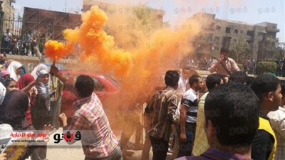 بالصور.. أمن جامعة المنوفية يفض اشتباكات طلاب الإرهابية