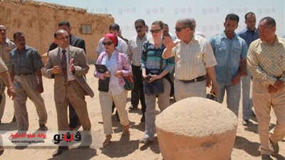 بالصور.. محافظ الفيوم يزور بيت المندوب السامي البريطاني