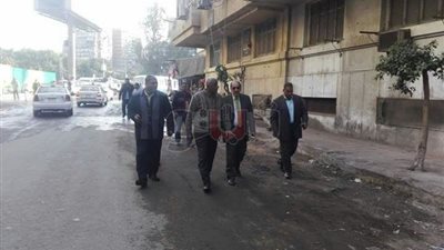 نائب محافظ الجيزة يتفقد سير الحركة المرورية بشارع العلمين (صور)