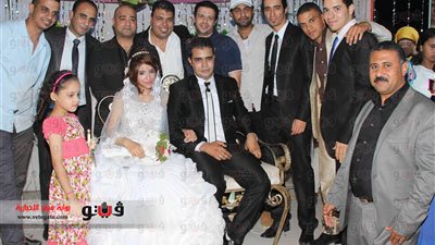 بالصور.. هانى رمزى وحمادة هلال في حفل زفاف الزميل أحمد عارف